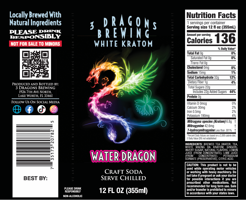 3 Dragons Kratom Tea Soda I 12oz