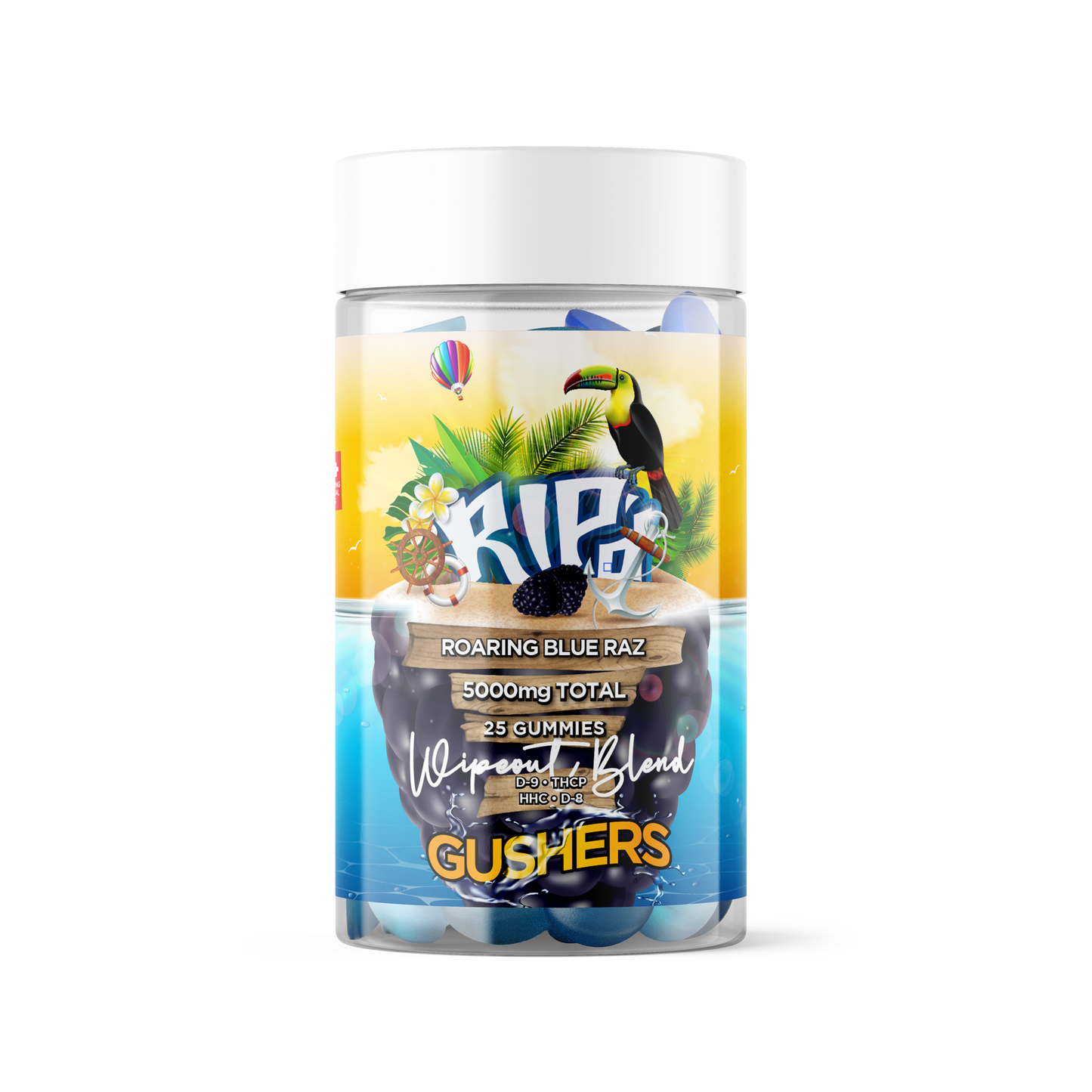 RIP’D Gushers Wipeout Blend Nano Gummies I 5000MG