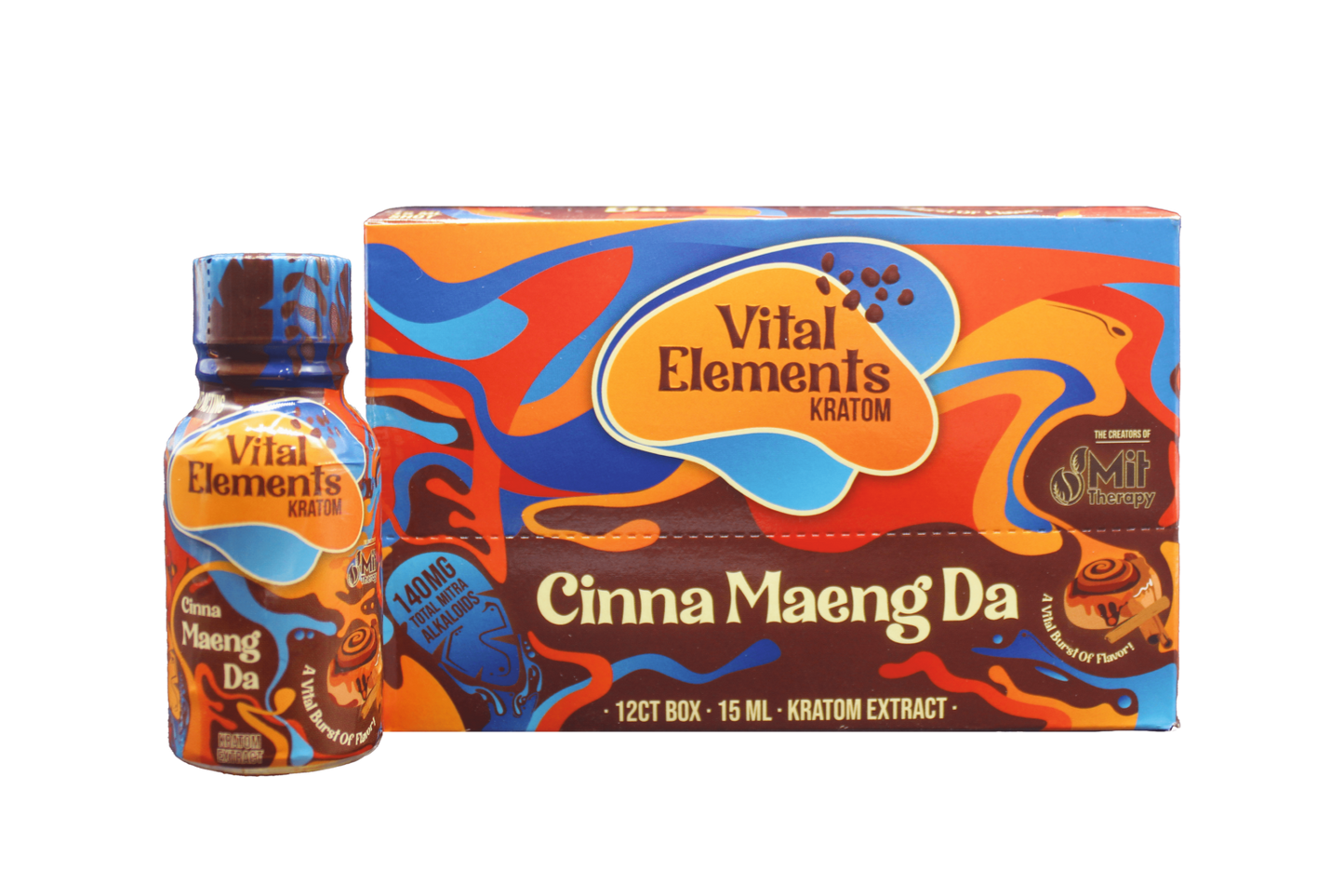 Vital Elements Cinna Maeng Da Kratom Extract Shot 15ml