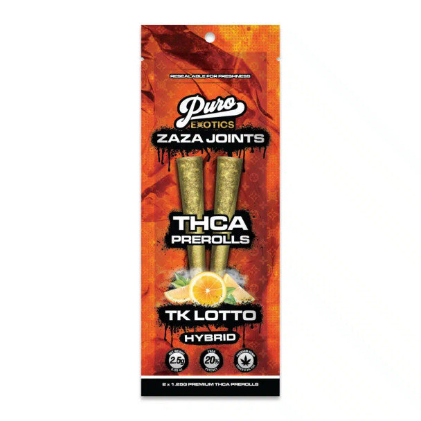 Puro Exotics Zaza Joints THCA Pre-Rolls 2ct