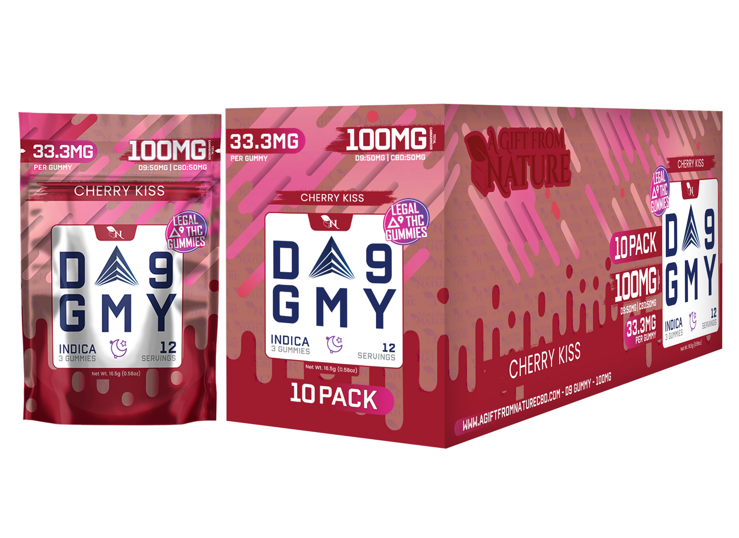 AGFN D9 GMY THC Gummies I 3CT