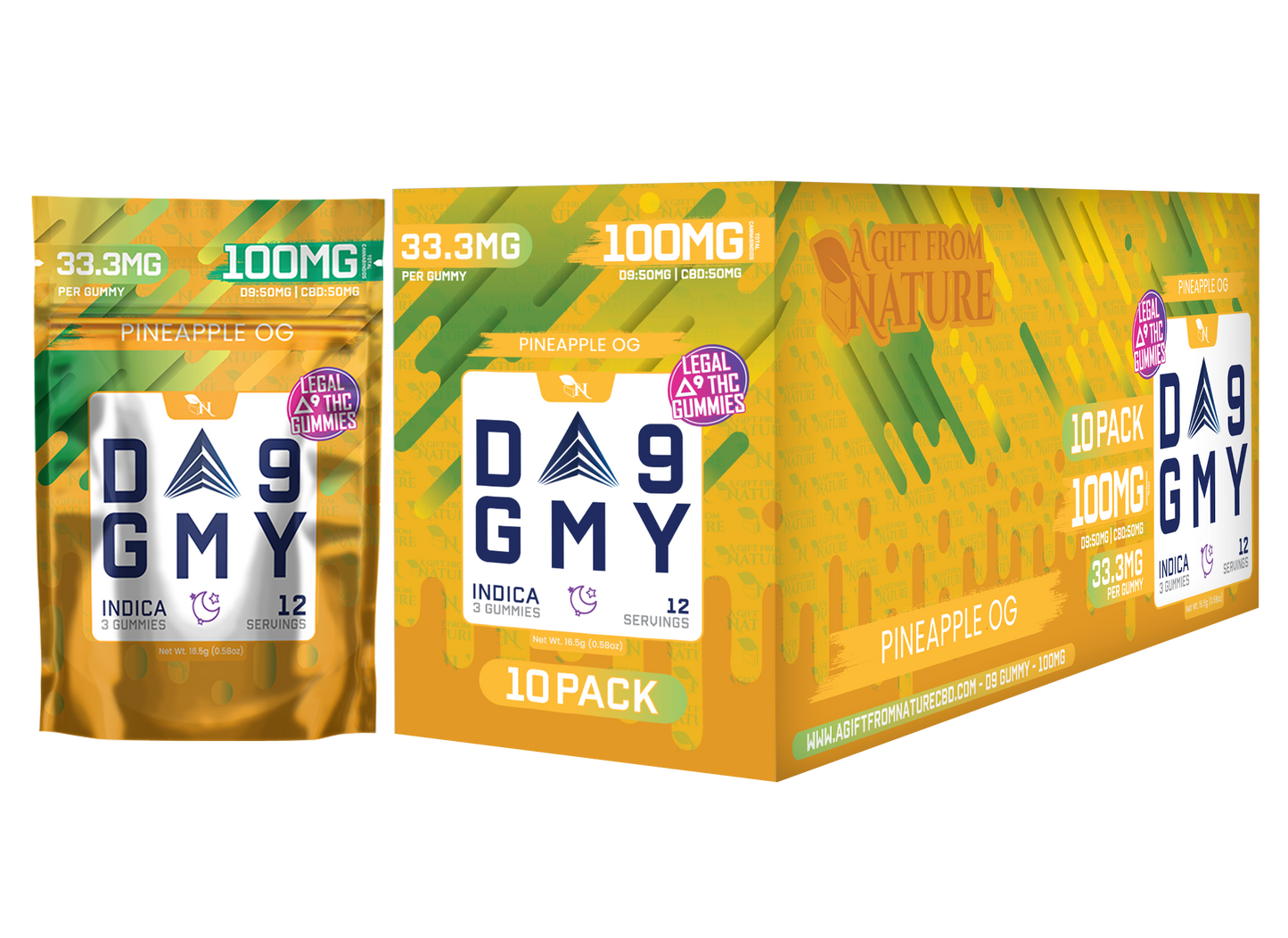 AGFN D9 GMY THC Gummies I 3CT