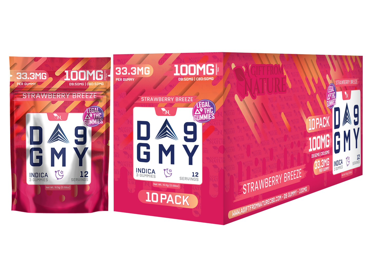 AGFN D9 GMY THC Gummies I 3CT