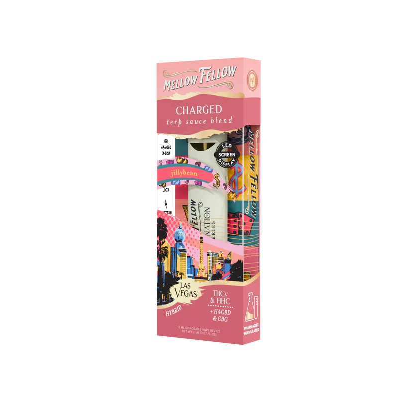 Mellow Fellow Charged Blend Terp Sauce Disposable Vape Jillybean 2ml SG Fulfillment Center Mellow Fellow Charged Blend Terp Sauce Disposable Vape Jillybean 2ml SG Fulfillment Center