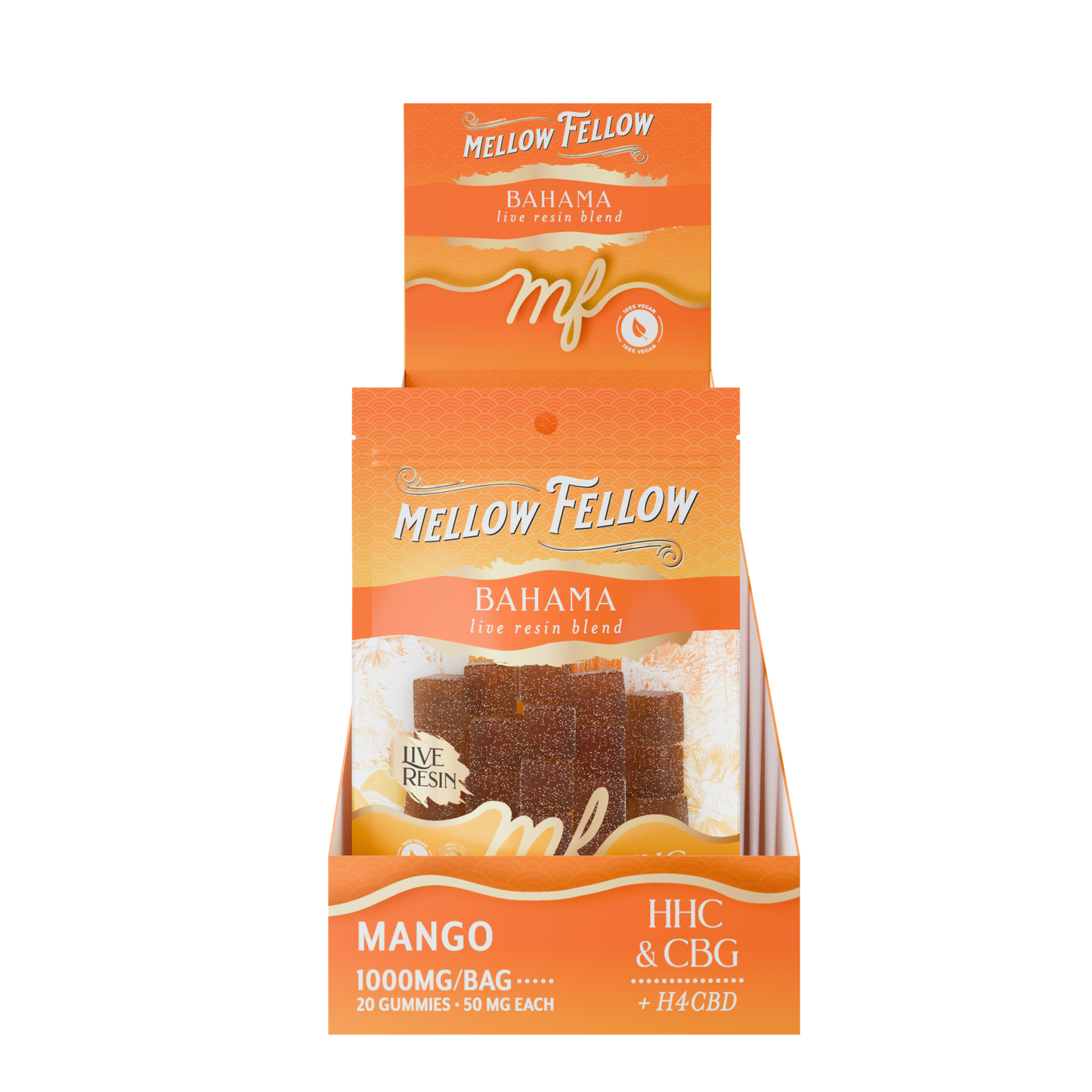 Mellow Fellow Bahama Blend Edibles Live Resin M-Fusion 1000mg