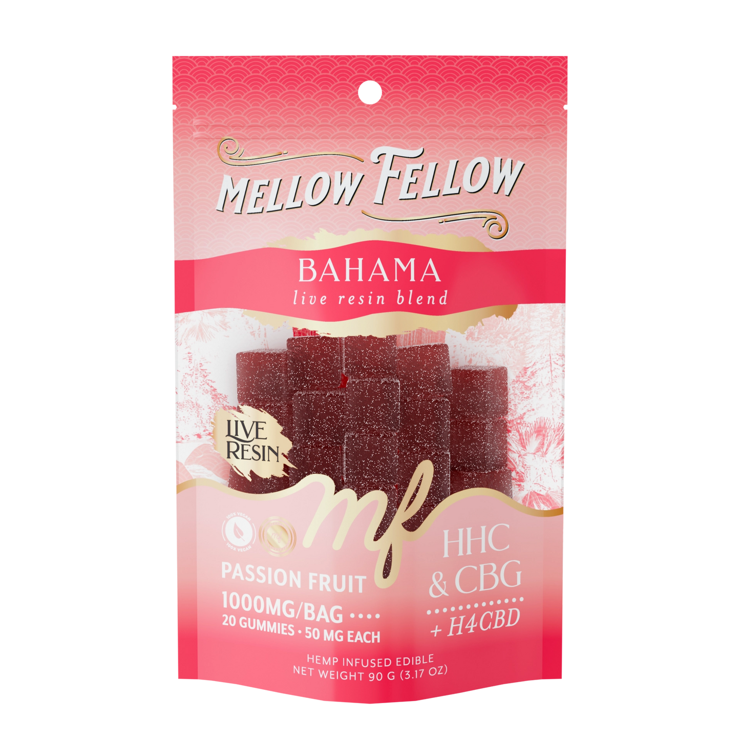 Mellow Fellow Bahama Blend Edibles Live Resin M-Fusion 1000mg