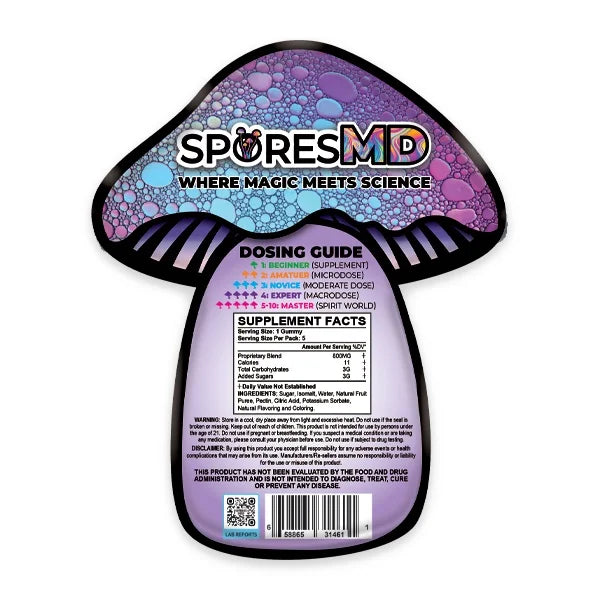 SporesMD Trips Nootropics Gummies | 4000mg