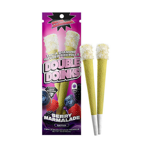 Delta Munchies THC-A Double Doinks | 2 Pack