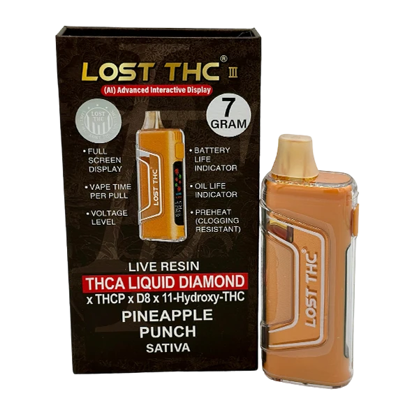 Lost THC Liquid Diamond THCa 7G Disposable Vape