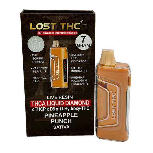 Lost THC Liquid Diamond THCa 7G Disposable Vape