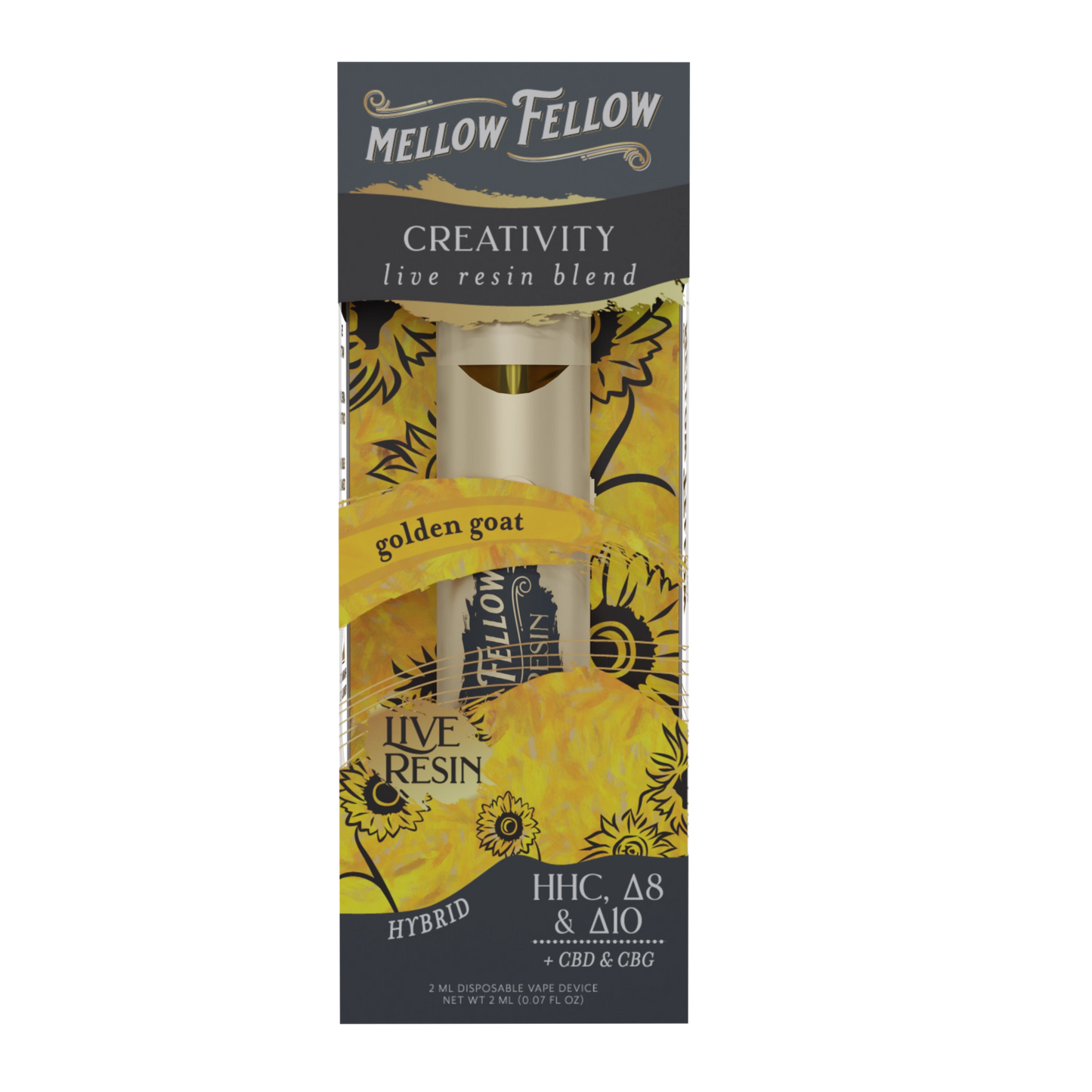 Mellow Fellow Live Resin Premium Blend Disposable Vape Device I 2ML