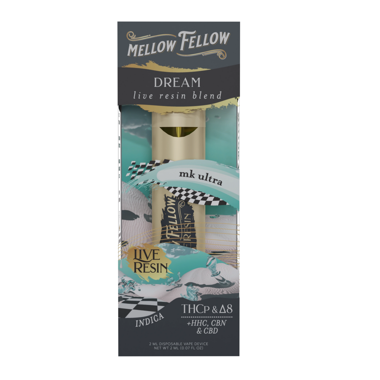 Mellow Fellow Live Resin Premium Blend Disposable Vape Device I 2ML