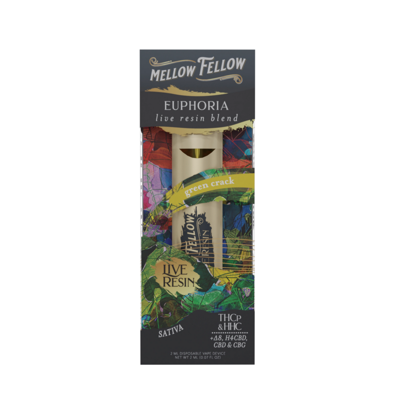 Mellow Fellow Live Resin Premium Blend Disposable Vape Device I 2ML
