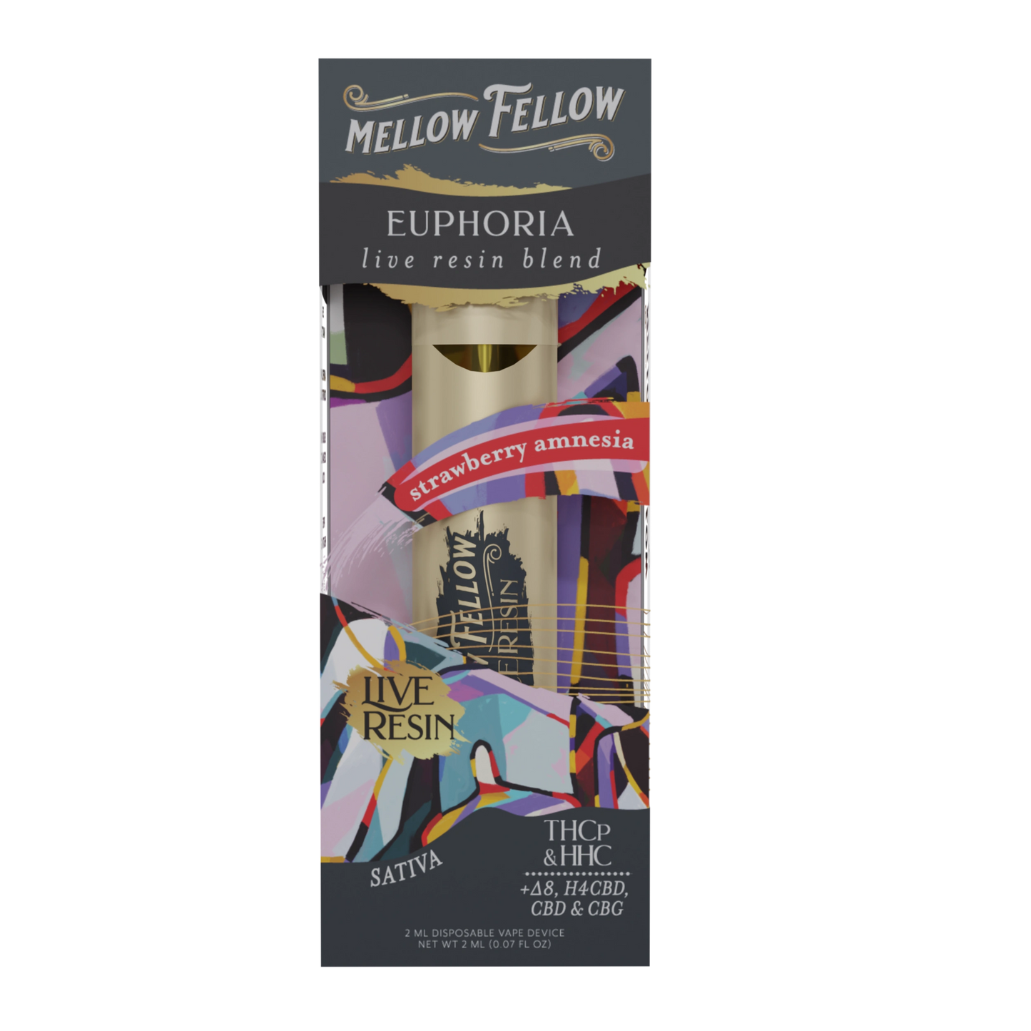 Mellow Fellow Live Resin Premium Blend Disposable Vape Device I 2ML