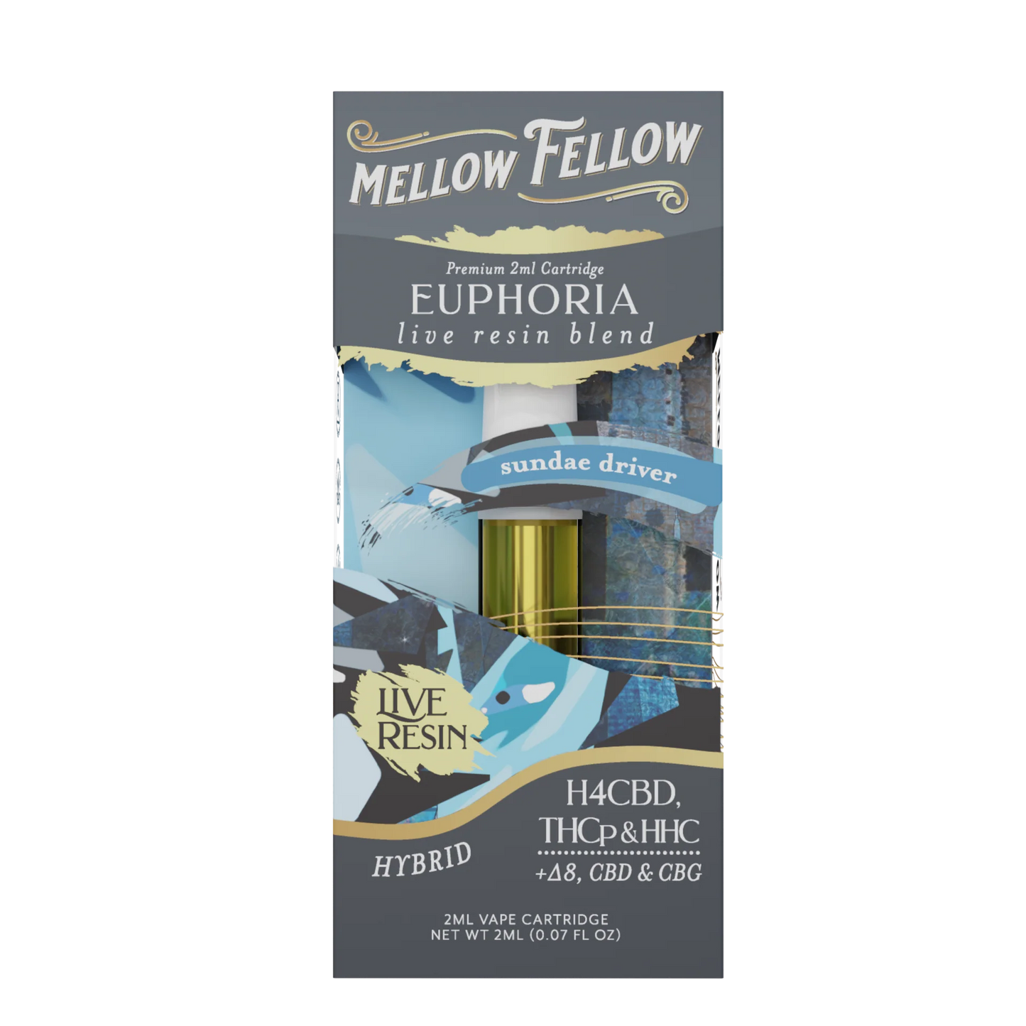 Mellow Fellow Live Resin Premium Blend Vape Cartridges I 2ML
