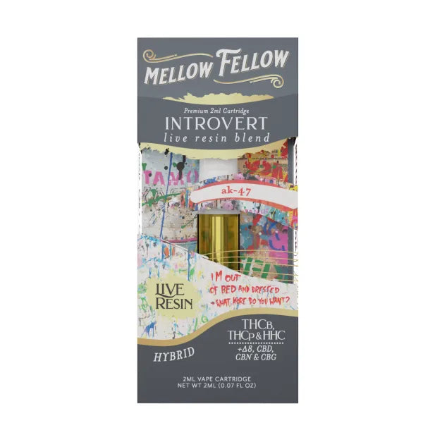 Mellow Fellow Live Resin Premium Blend Vape Cartridges I 2ML
