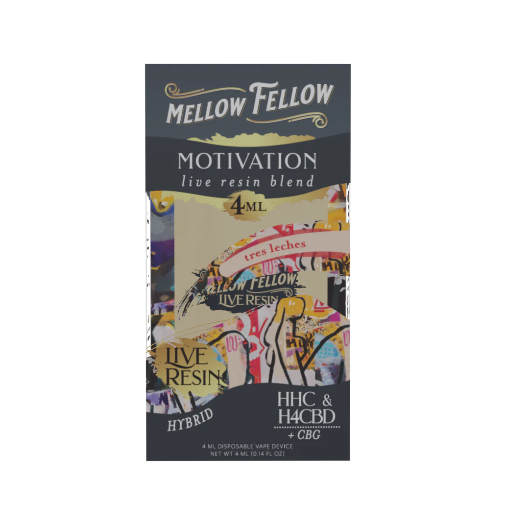 Mellow Fellow LIVE RESIN Premium Blend Disposable Vape Device I 4ML