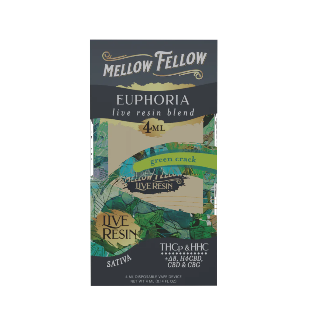 Mellow Fellow LIVE RESIN Premium Blend Disposable Vape Device I 4ML