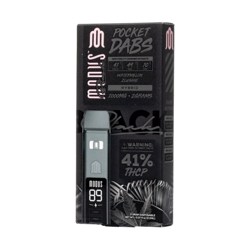 Modus Black Pocket Dabs Disposable 2G