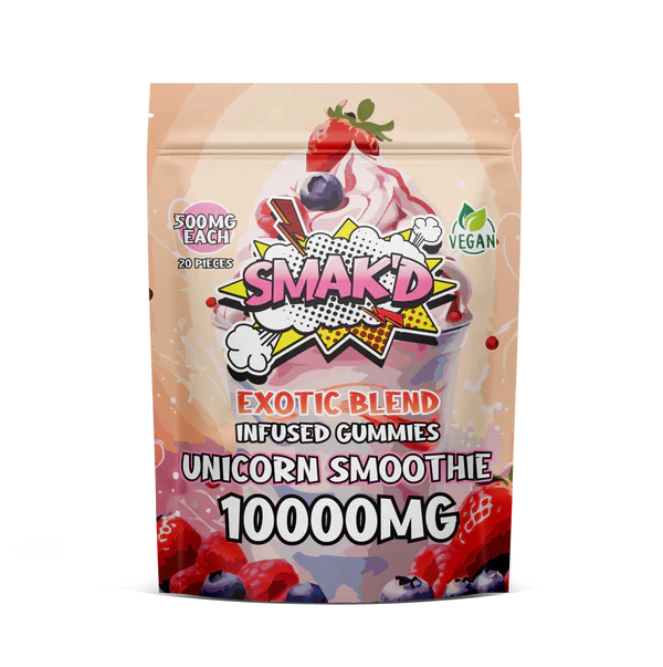 Smak'd Exotic Blend THC Infused Gummies I 10,000mg