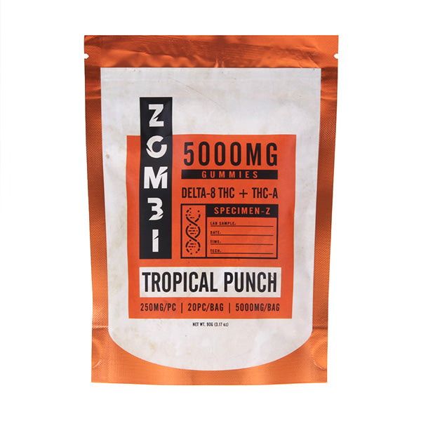 Zombi Delta 8 THC + THC-A Gummies | 5000mg