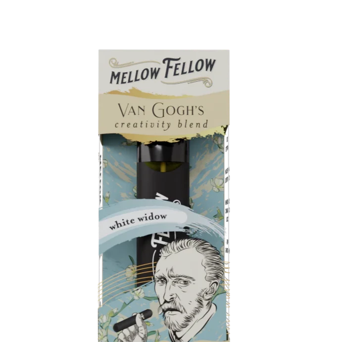 Mellow Fellow Van Gogh's Creativity Blend (White Widow) - D8, CBD, CBG, D10 - 2ml Disposable Vape - Vol. 3