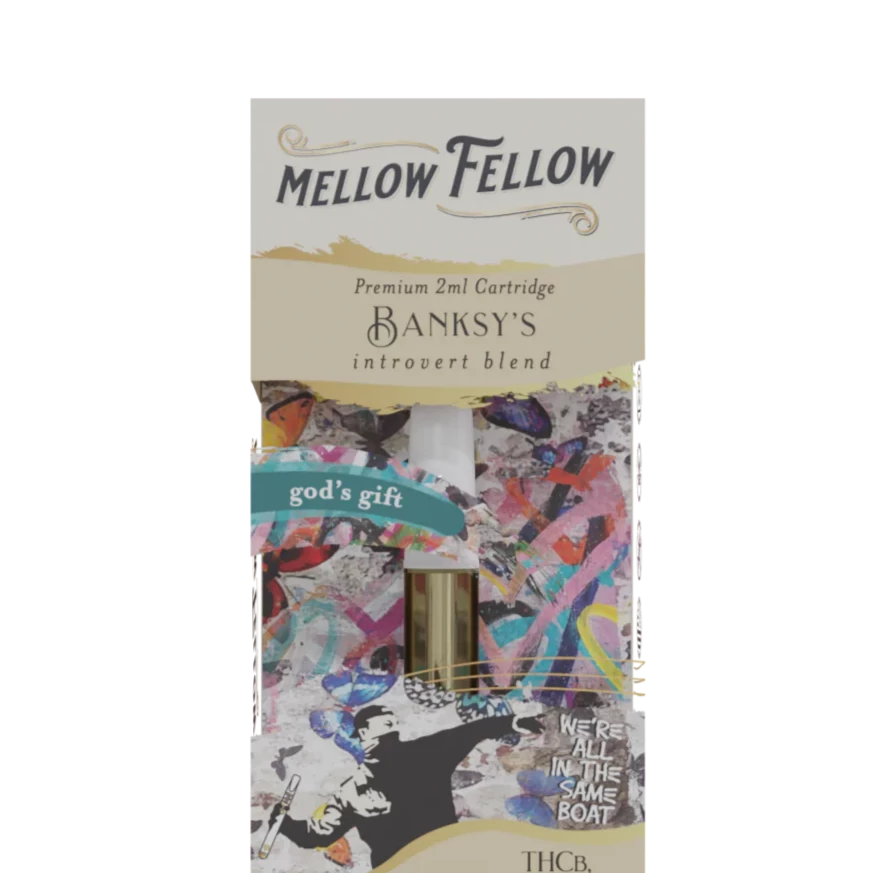 Mellow Fellow Banksy's Introvert Blend 2ml Vape Cartridge - God's Gift