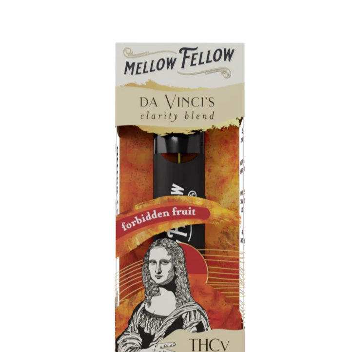 Mellow Fellow da Vinci's Clarity Blend (Forbidden Fruit) - D8, CBD, CBG, THCv - 2ml Disposable Vape - Vol. 1