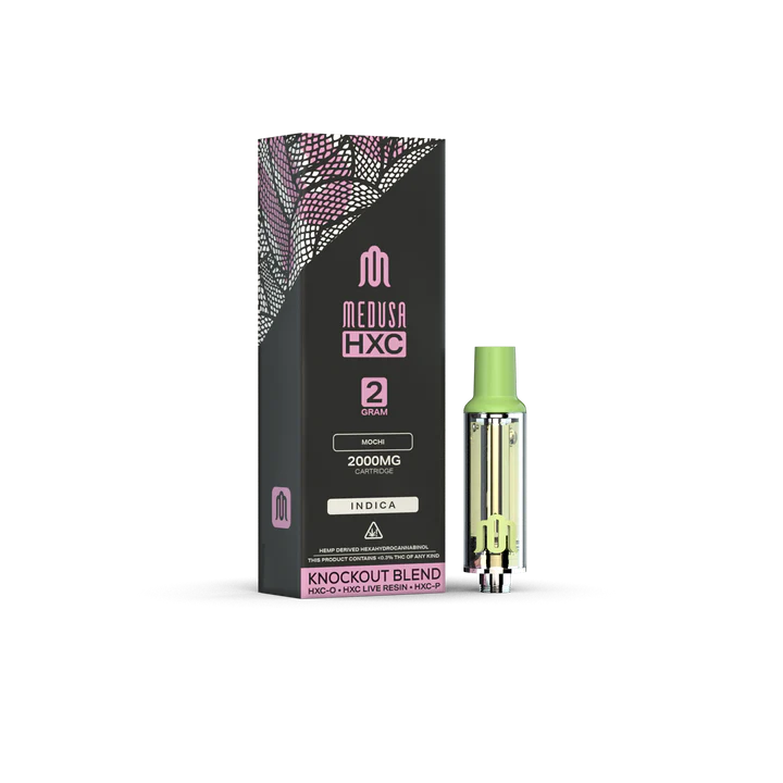 Medusa 2-Gram HXC Knock Out Blend Vape Cartridges 2000MG