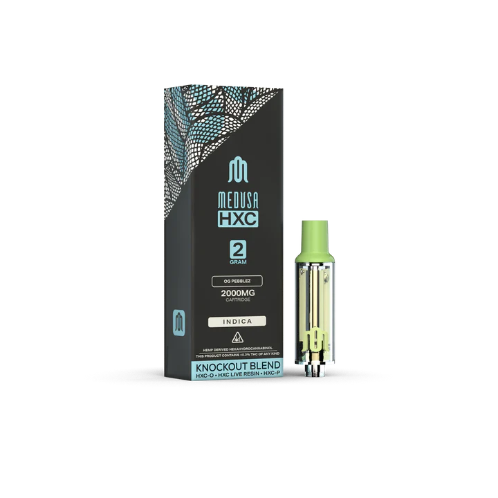 Medusa 2-Gram HXC Knock Out Blend Vape Cartridges 2000MG