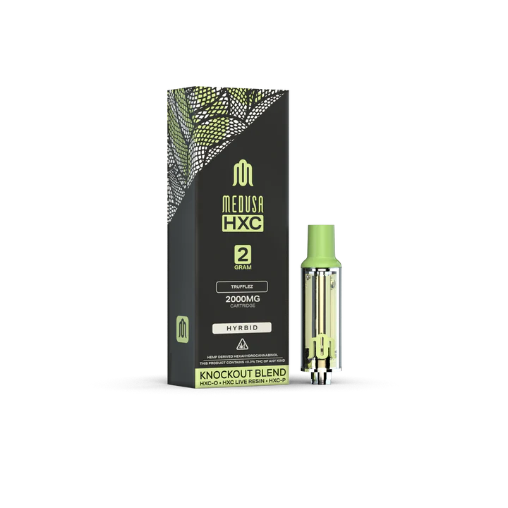 Medusa 2-Gram HXC Knock Out Blend Vape Cartridges 2000MG