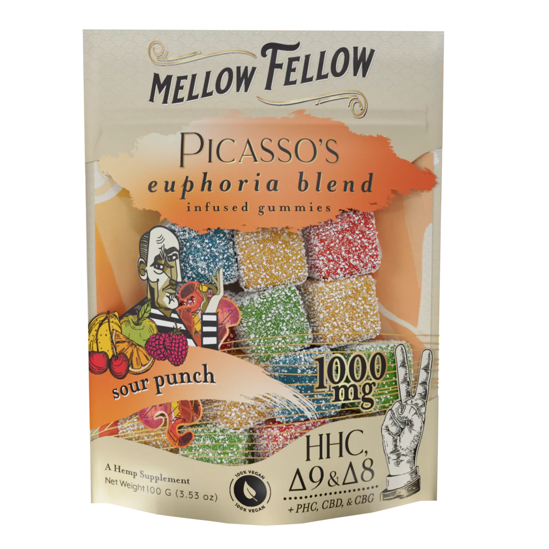 Mellow Fellow Picasso’s Euphoria Blend M-Fusions Gummies I 1000mg