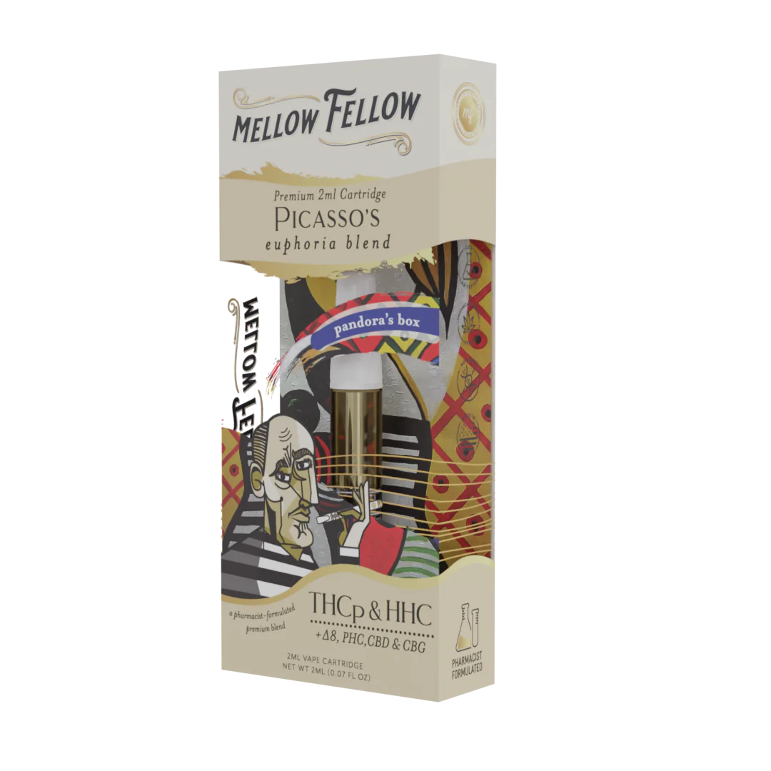 Mellow Fellow Picasso's Euphoria Blend - 2ml Vape Cartridge - Pandora's Box