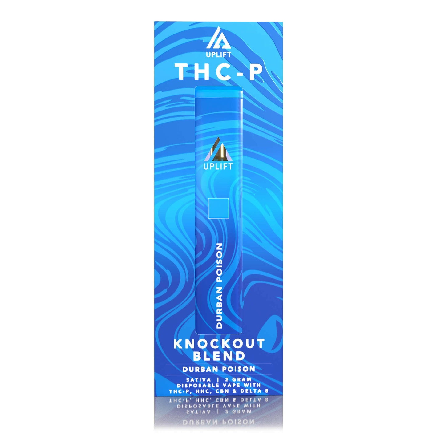 UPLIFT-THC-P-Knockout-Blend-Disposable-Vape-Device-2G-durban-poison-sativa