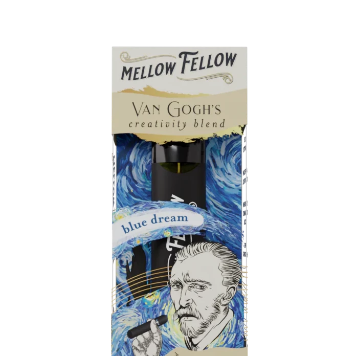 Mellow Fellow Van Gogh's Creativity Blend (Blue Dream) - D8, CBD, CBG, D10 - 2ml Disposable Vape - Vol. 1