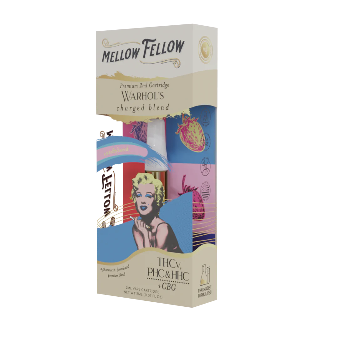 Mellow Fellow Warhol's Charged Blend - 2ml Vape Cartridge - Candyland