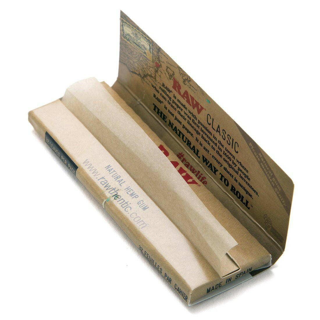 RAW Classic 1 1/4 in Rolling Papers