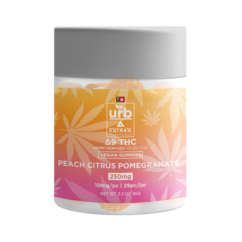 Urb Delta 9 THC Gummies 250MG | 25 count