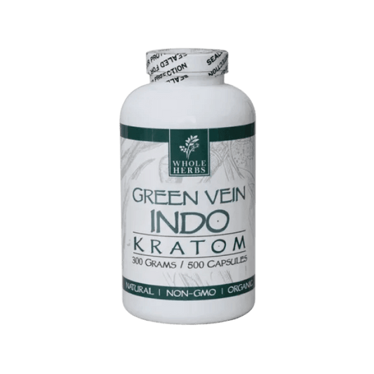 Whole Herbs Green Vein Indo Kratom Capsules