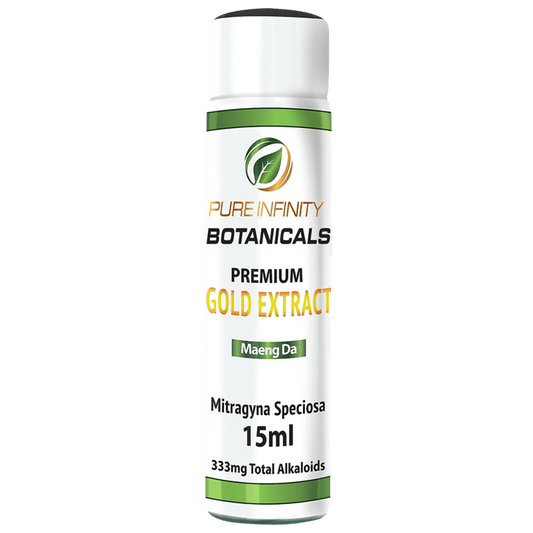 Pure Infinity Botanicals Liquid Kratom Gold Extract Shot I 15ml