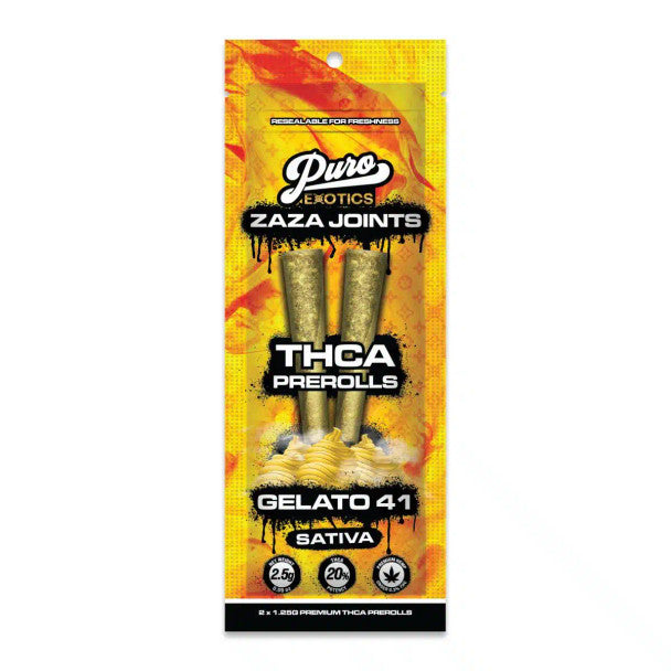 Puro Exotics Zaza Joints THCA Pre-Rolls 2ct