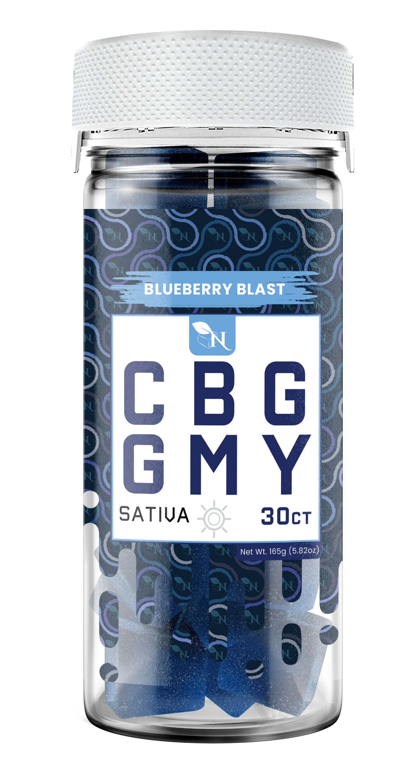 AGFN CBG GMY CBG SATIVA Gummies I 1500MG/30ct/Jar