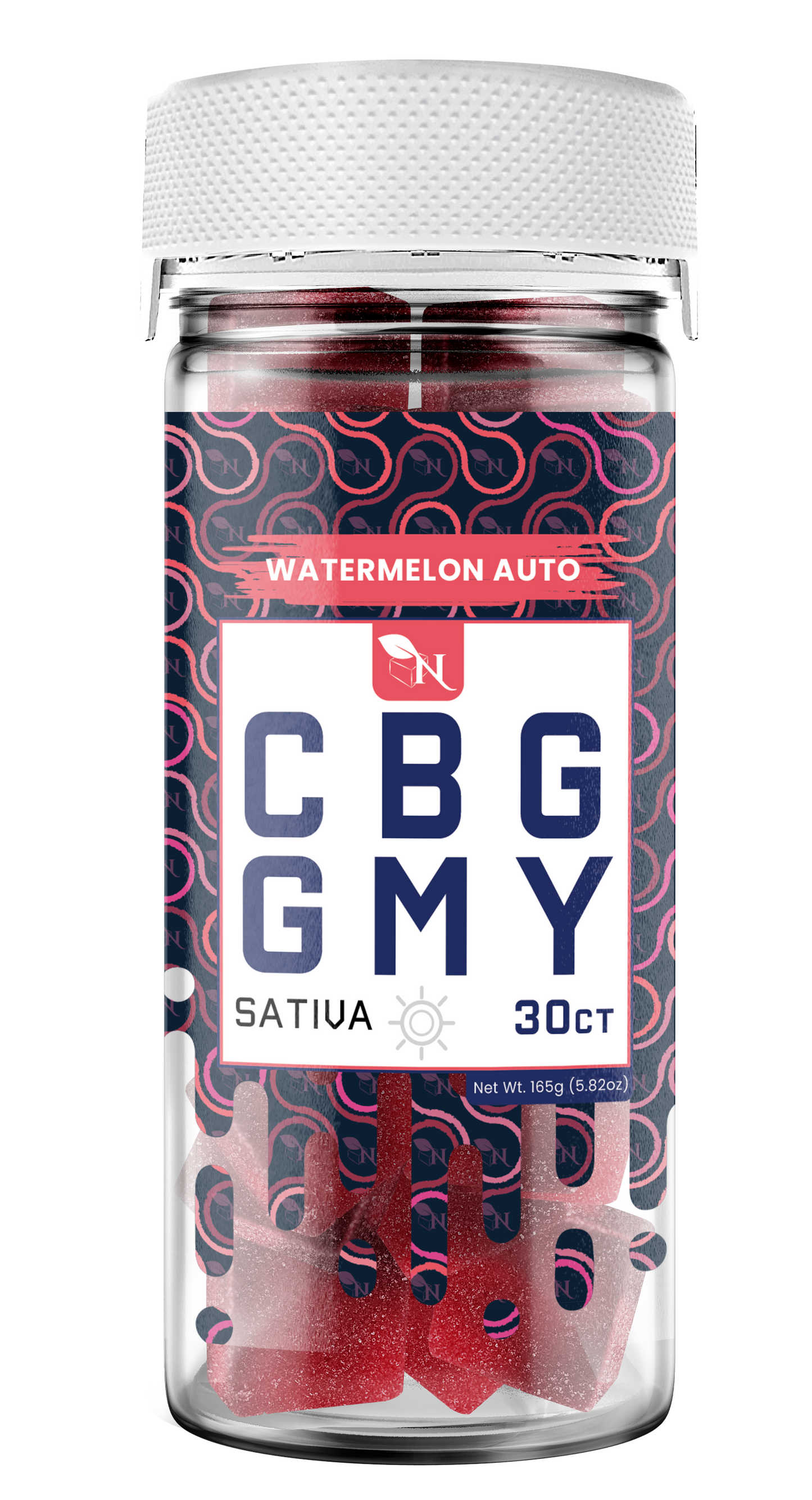 AGFN CBG GMY CBG SATIVA Gummies I 1500MG/30ct/Jar