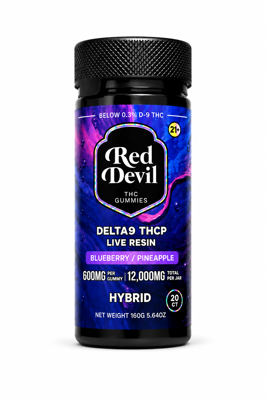 RED DEVIL D9 DUAL GUMMIES 12000MG BOTTLE 20CT