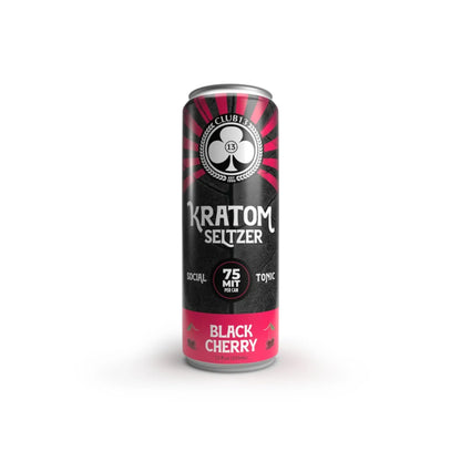 Club 13 Kratom Seltzer 75 MIT Flavored Drinks Display of 24