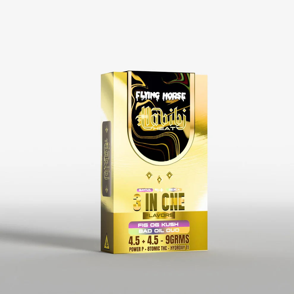 FLYING HORSE HABIBI HEAT EDITION VAPE 9G - 3 FLAVORS IN 1