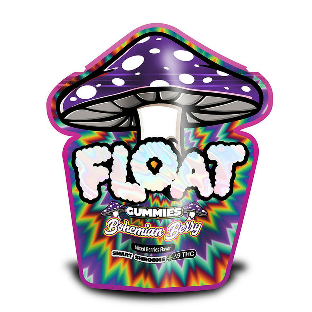 Float 100MG Delta 9 THC Hemp Derived Vegan Smart Shrooms Gummies