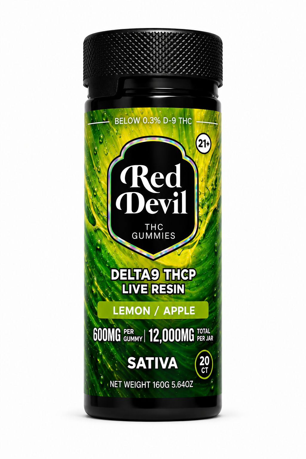RED DEVIL D9 DUAL GUMMIES 12000MG BOTTLE 20CT