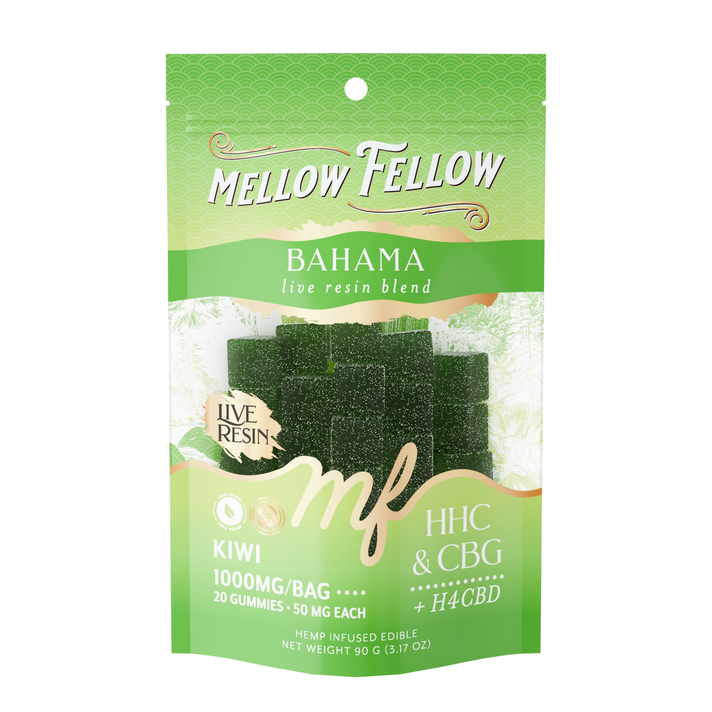 Mellow Fellow Bahama Blend Edibles Live Resin M-Fusion 1000mg