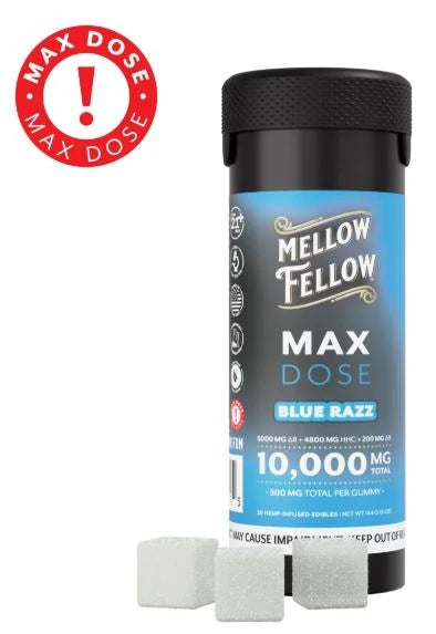 Mellow Fellow Max Dose Gummies 20ct | 10000mg